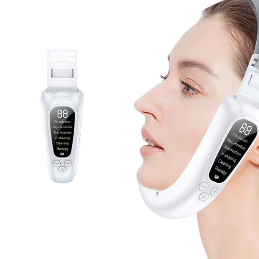 8-in-1 EMS Face Toner – V-Lift & Photon Therapy for Slimming