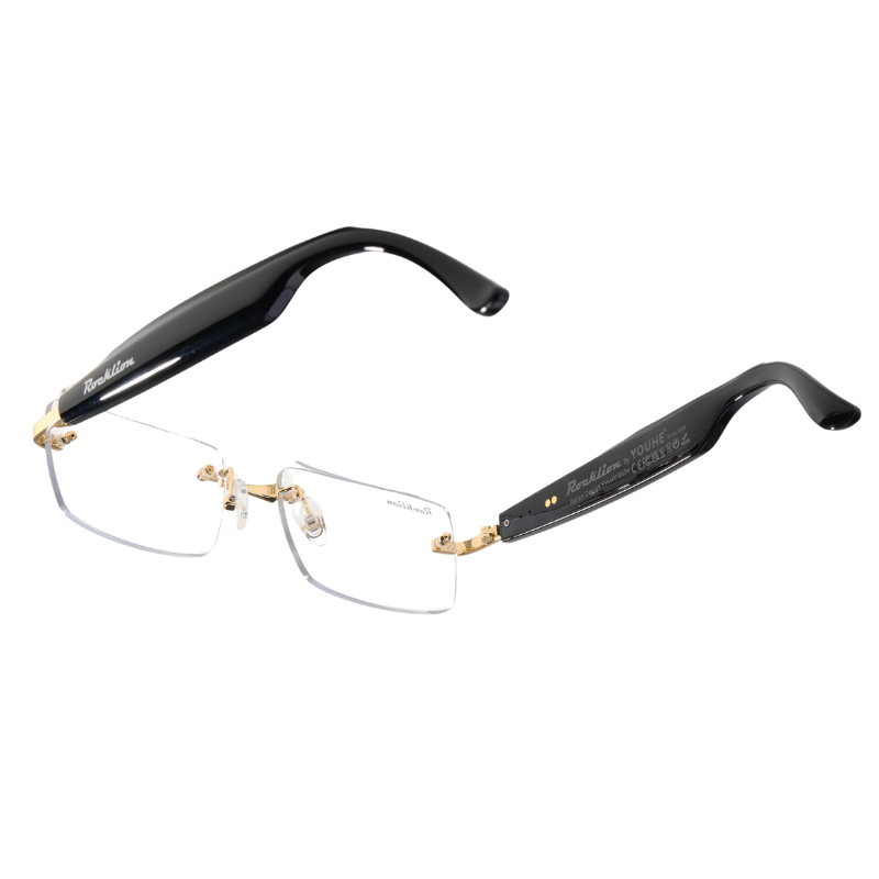 Smart Glasses - Bluetooth 5.4, Titanium Speakers & Anti-Blue Light Lenses