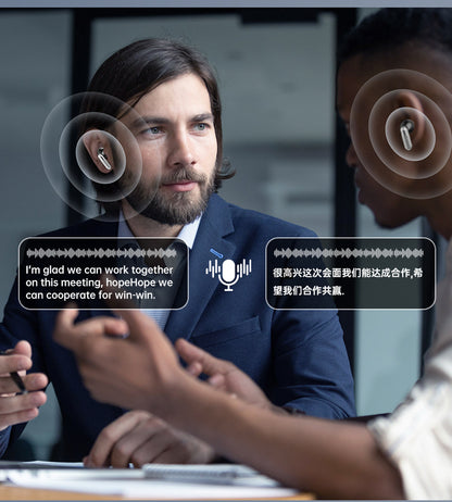 AI Translate Pro - 128-Language Bluetooth Earbuds with Real-Time Translation