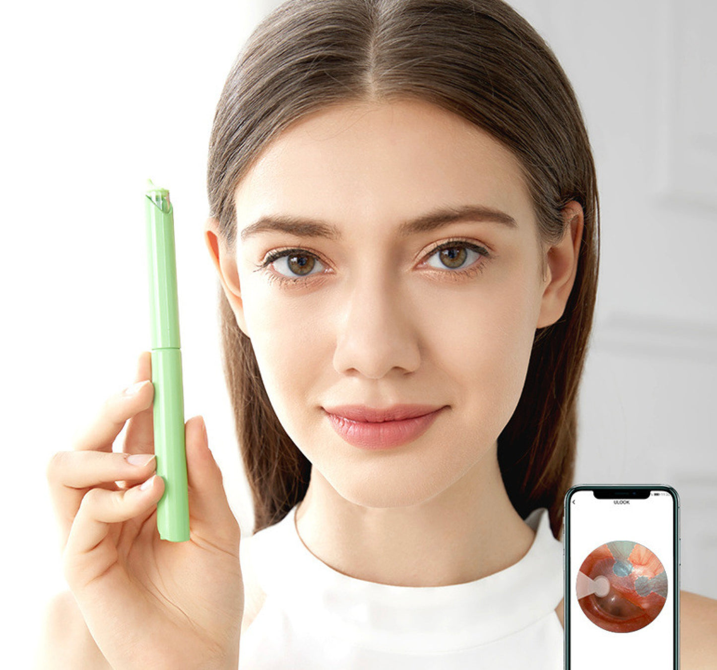 WiFi Smart Ear Spoon with Visual Light & Endoscope - Child-Friendly Ear Inspection Tool