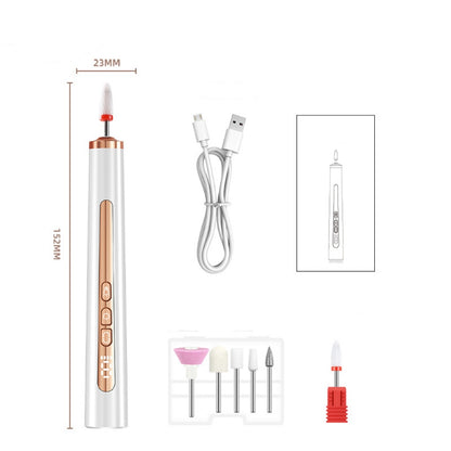 Pro-Grade Nail Drill Kit – 30K RPM Electric File with Diamond Bits