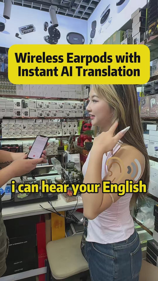 AI Translate Earbuds - Bluetooth 6.0 & Real-Time Translation