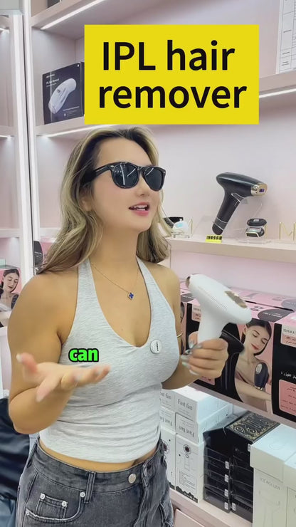 Painless IPL Hair Remover – Ice Cooling System with Replaceable Heads
